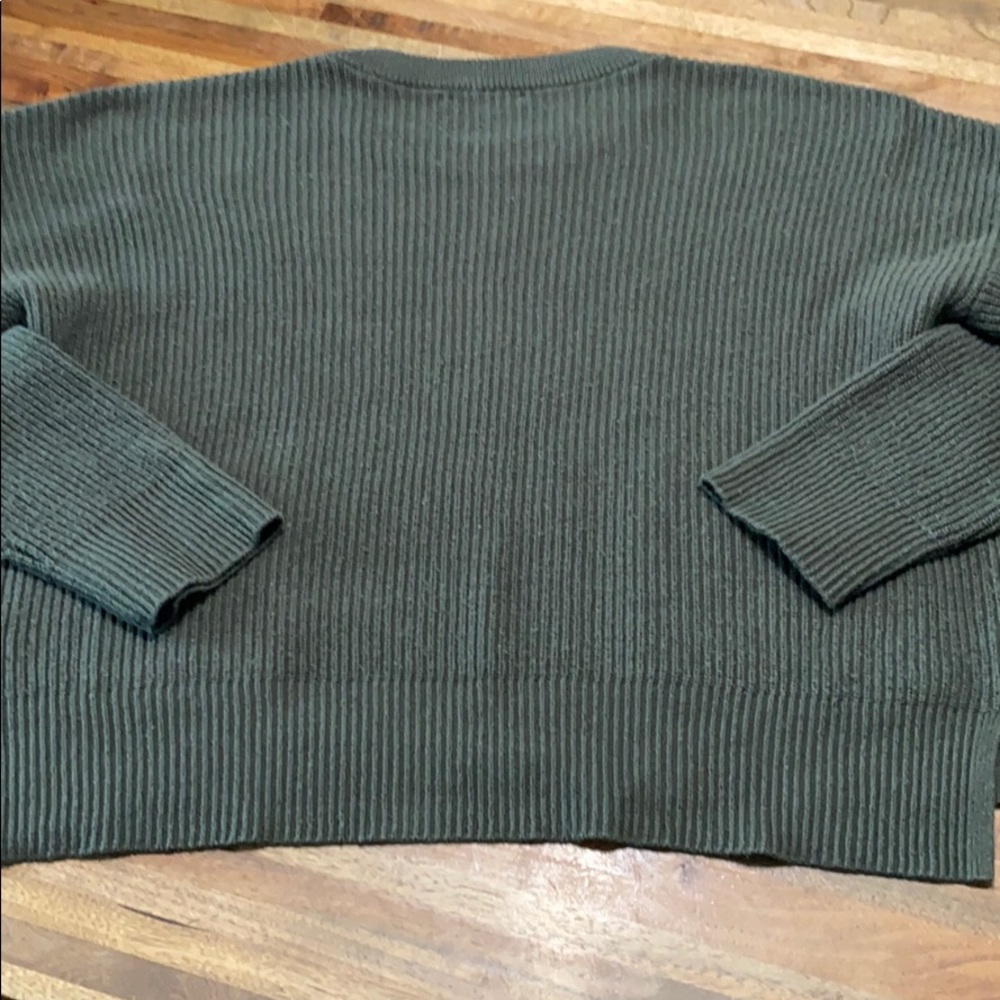 Madewell Patch Pocket Pullover Green Sweater - image 5